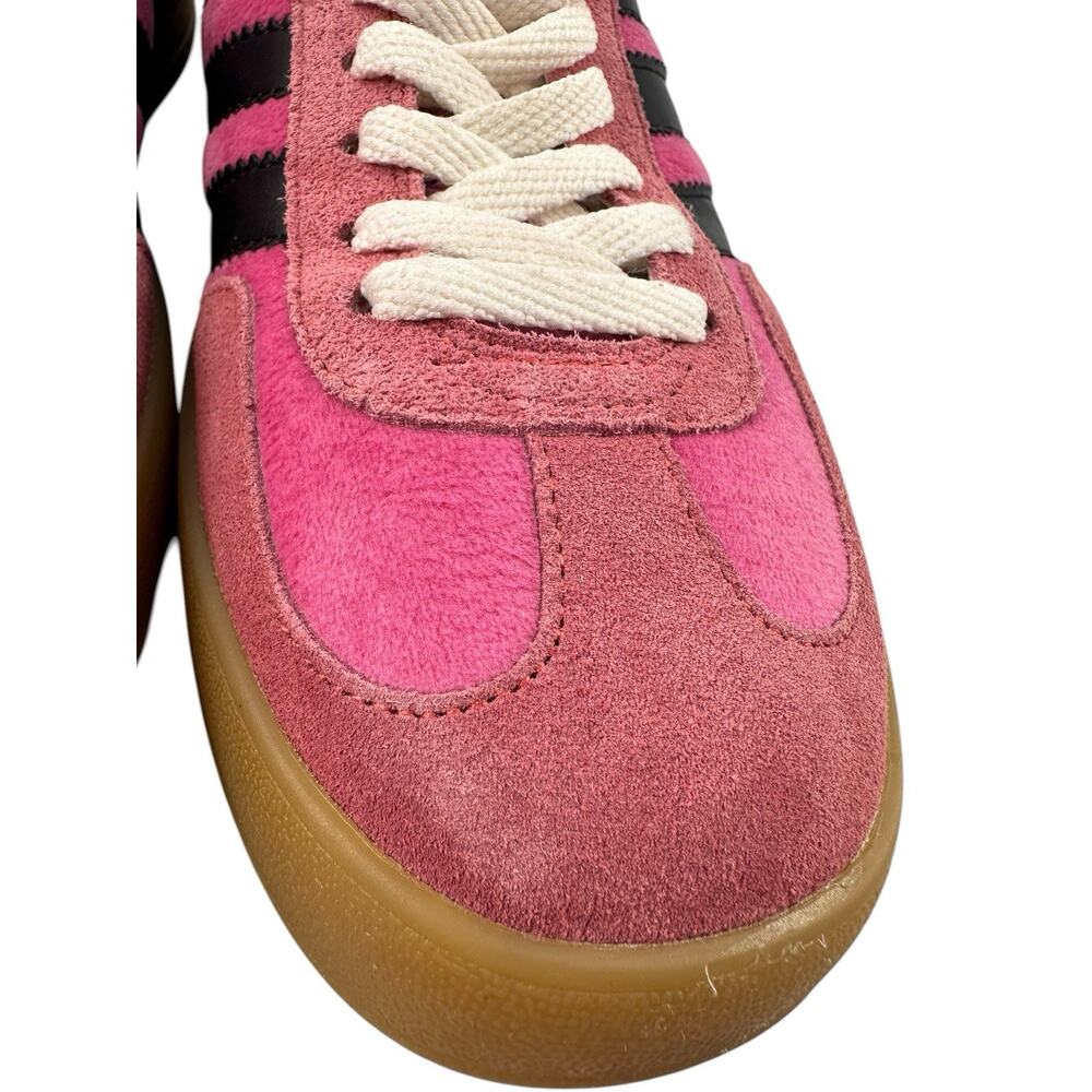 Adidas Women’s Gazelle Suede Bold Pink Black Stripes And Green Sz 8.5 /39 READ - Picture 6 of 13